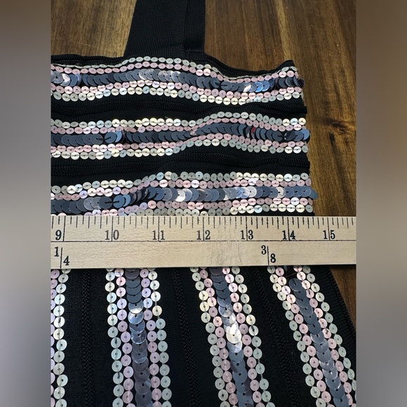 Missoni Dress Black Classic Knit With Pink And Silver Sequins Size 42 - Picture 11 of 12